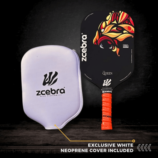 Pickleball People UK - Zcebra Queen Black and Orange 5 - Pickleball Paddle