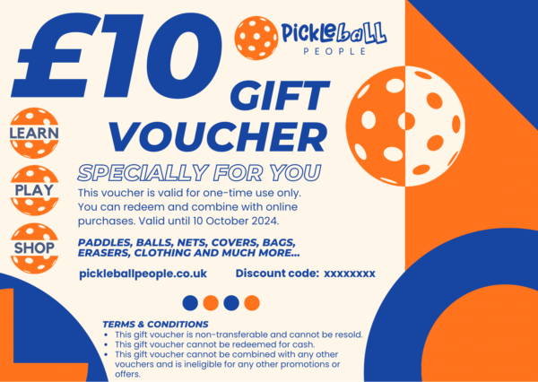 Pickleball People UK - 10 Gift Voucher - Gift Voucher