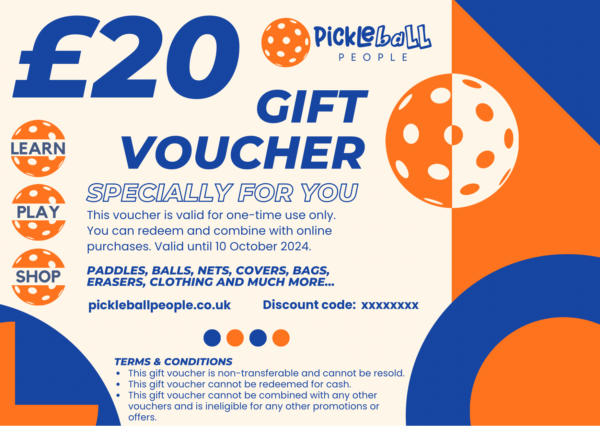 Pickleball People UK - 20 Gift Voucher - Gift Voucher