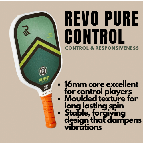 Buy Revolin Pure Control Pickleball Paddle | Pickleball People