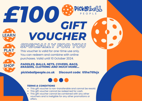 Pickleball People UK - 100 Gift Voucher - Gift Voucher