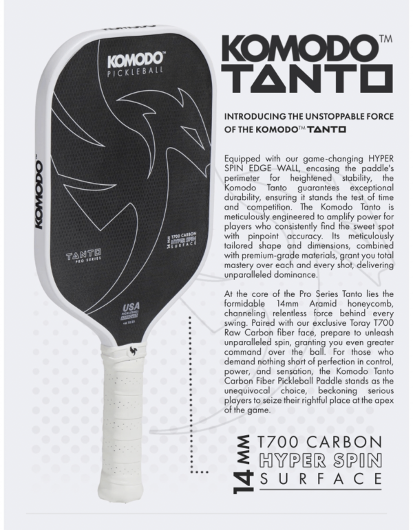 Pickleball People UK - Komodo Tanto 7 - Pickleball Paddle