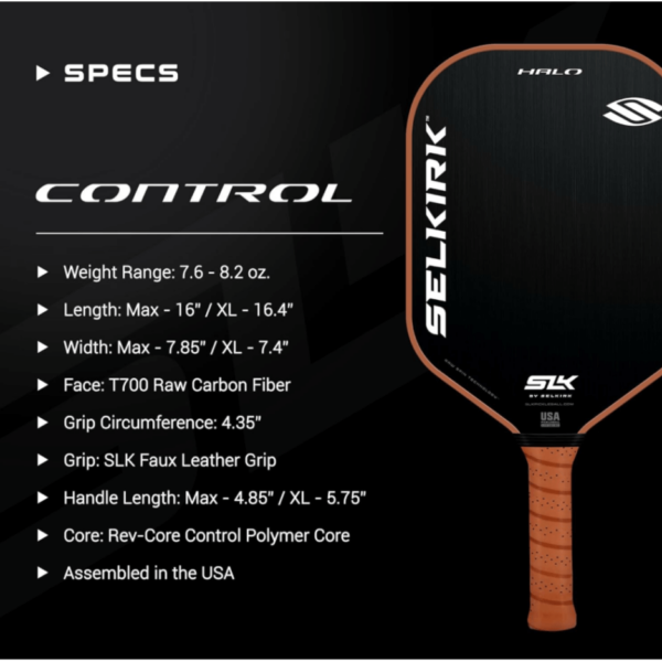 Selkirk SLK Halo Control Max 22 - Pickleball Paddle