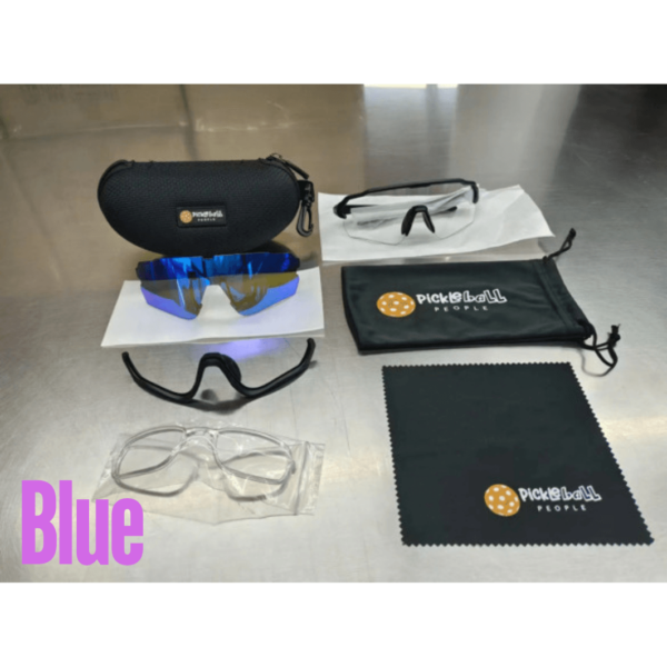 Pickleball People UK - Pickleball People Protective Sports Glasses Blue - Pickleball Protective Glasses