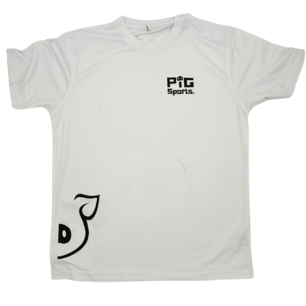 Pickleball People UK - PIG Sports White Technical 1 - Pickleball T Shirt