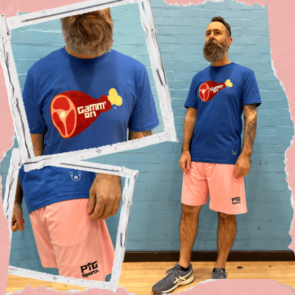 Pickleball People UK - PIG Sports Blue Gamm'on 1 - Pickleball T Shirt