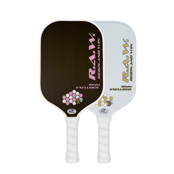 Pickleball People UK - R.A.W. Excluder Lilac and White 1 - Pickleball Paddle
