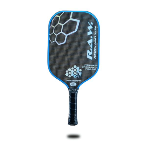 Pickleball People UK - R.A.W. Titanium Excluder Pro 2.0 Blue 1 - Pickleball Paddle